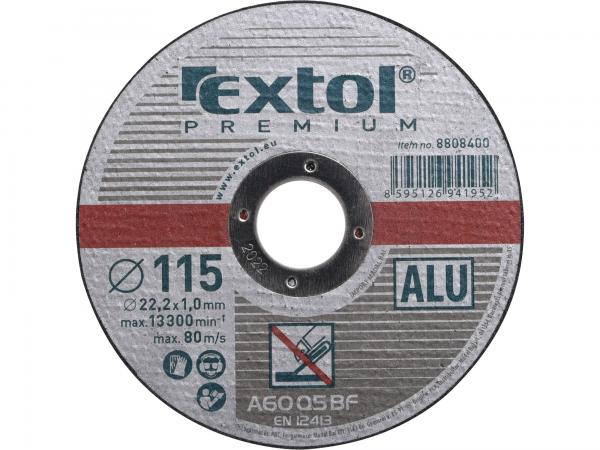 EXTOL PREMIUM Kotúč rezný na hliník, 115x1,0mm 8808400