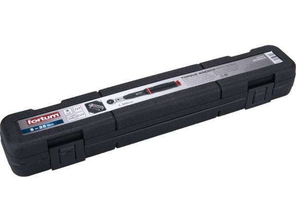 FORTUM Momentový kľúč 1/4" 5-25Nm 300mm 4700214 5