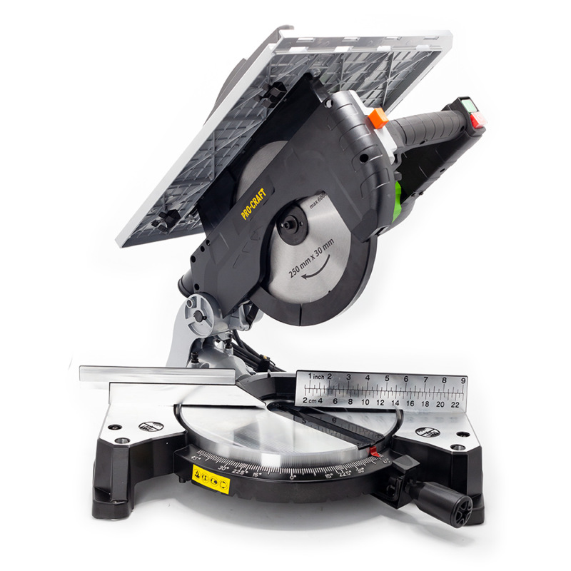 PROCRAFT CMS25 Pokosová píla 1800W 250mm 2 v 1 s funkciou stolovej píly 4