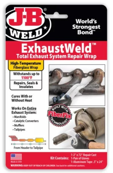 J-B WELD 38572 Súprava na opravu výfukových zvarov s odolnosťou do 595 °C ( 5x183 cm )