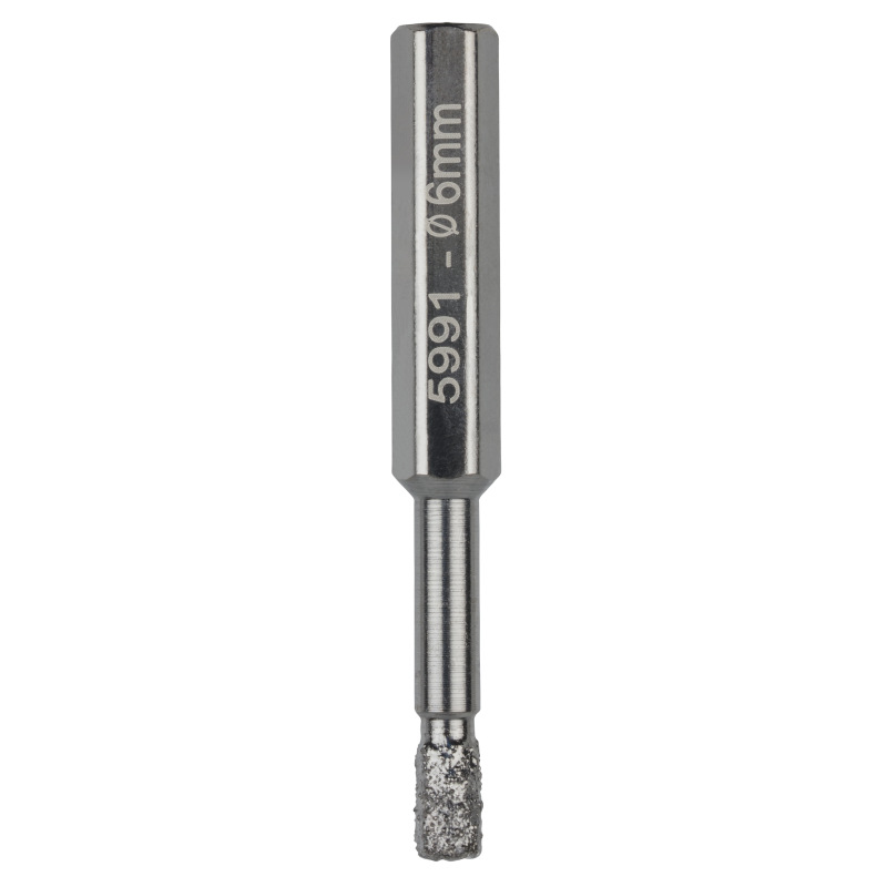 Vrták diamantový rúrkový so šesťhrannou stopkou ø 6mm, hĺbka 30mm, wolfcraft 5991000