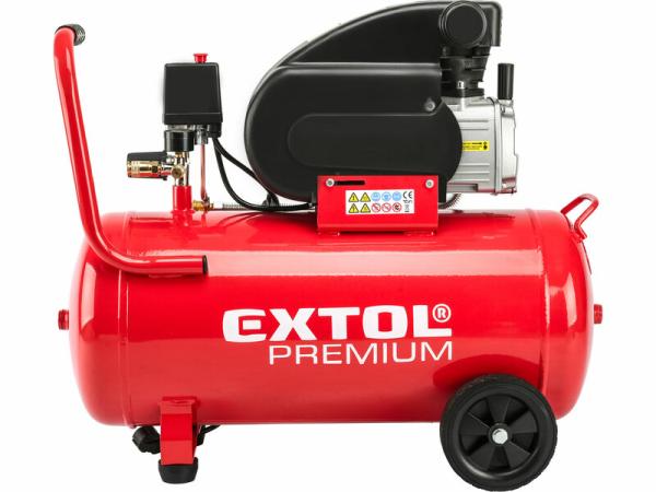EXTOL PREMIUM 8895315 Kompresor olejový, príkon 1,8kW, nádoba 50l, max. 8bar 2