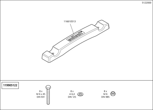 Wolfcraft Pomôcka pre uloženie dreva 2,34 x 1,04m, wolfcraft 5122000 4