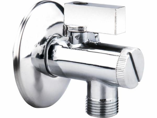 BALLETTO 81154 Ventil rohový s filtrom, 1/2" -3/8", zinok, 125g