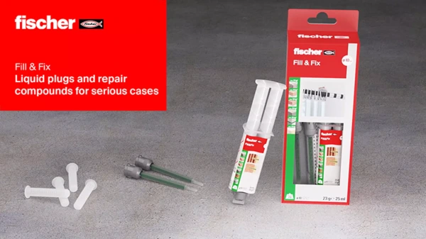 FISCHER Tekutá hmoždinka Fill&Fix K 25 ml (zmiesavac 2ks+sitko ) 51097 4