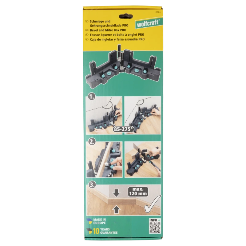 Wolfcraft Prípravok na rezanie uhlov 120mm PROFI, wolfcraft 6956000 12