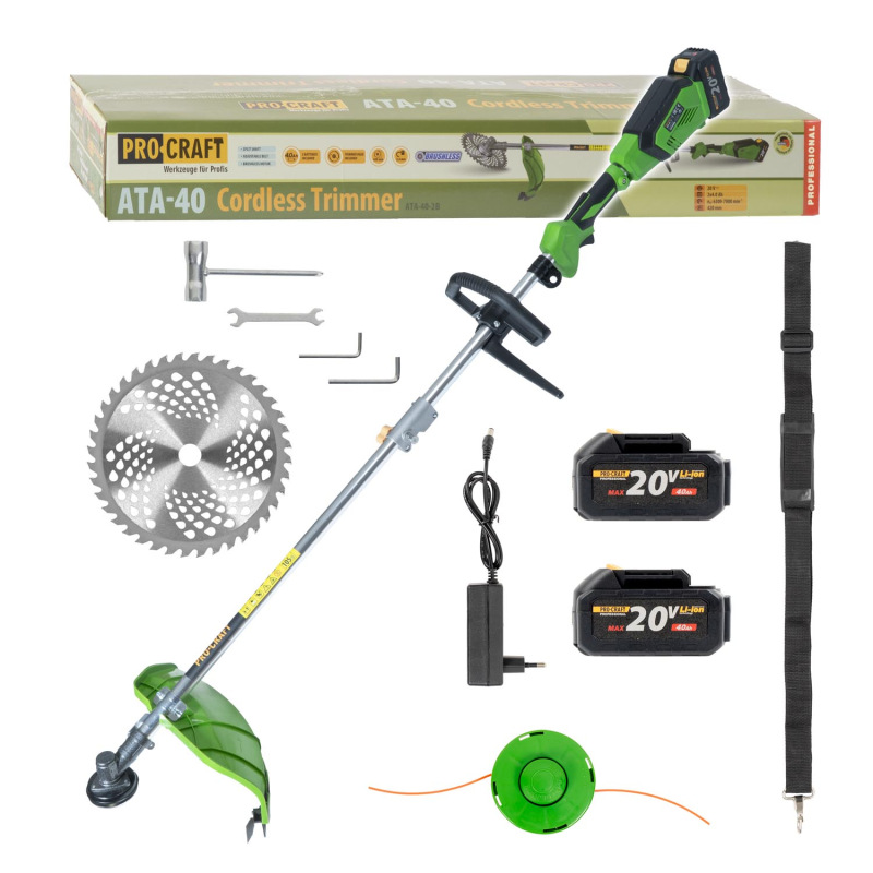 PROCRAFT Akumulátorový krovinorez 20V ATA-40