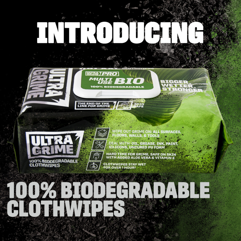 ULTRAGRIME® POWER Profi čistiace utierky BIO-MULTIUSE 100ks XXL, BOX 6 balení 59401 3