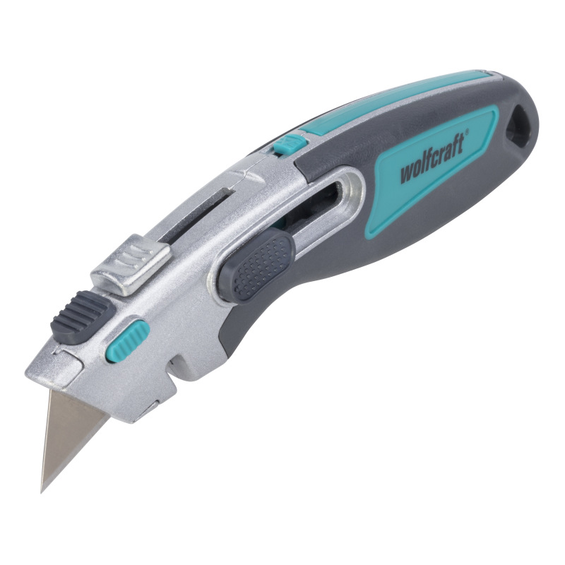 Nôž s trapézovou čepeľou a zásobníkom na čepele PRO, wolfcraft 4106000