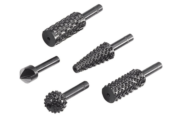Sada rašplí + záhlbník do dreva (5-dielna) wolfcraft 2540000