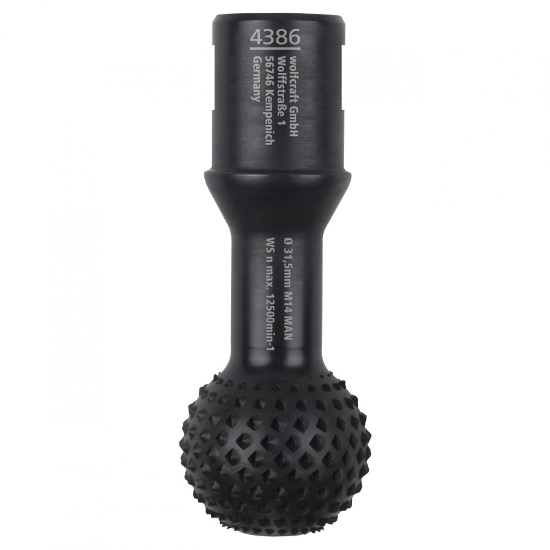 Rašpľa guľová pre uhlovú brúsku ø 30mm, wolfcraft 4386000