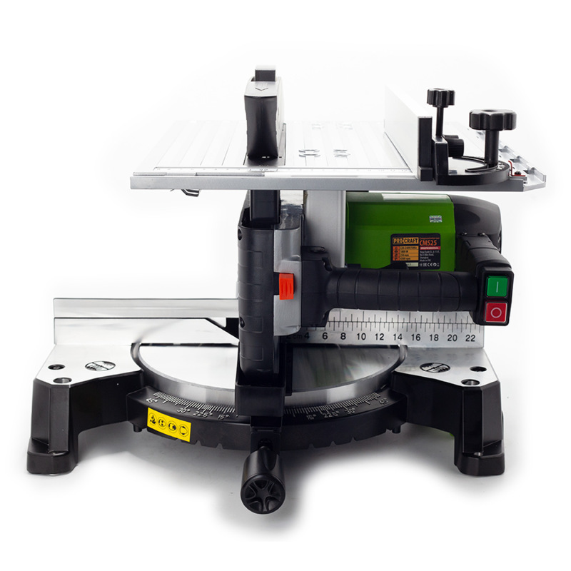 PROCRAFT CMS25 Pokosová píla 1800W 250mm 2 v 1 s funkciou stolovej píly 8