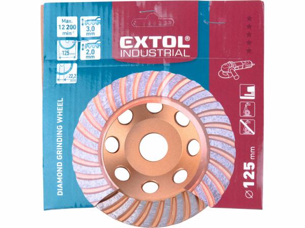 EXTOL INDUSTRIAL Kotúč brúsny diamantový dokončovací, 125mm, priečne lamely 8703102 2