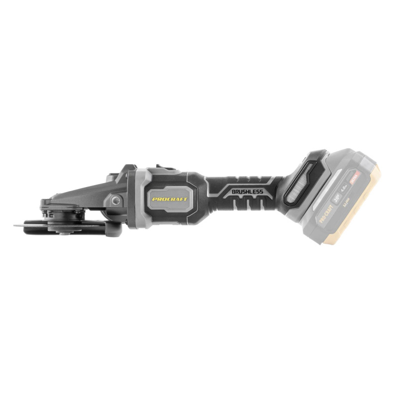 PROCRAFT Aku uhlová brúska 20V 125mm AG125C (bez baterie a nabíječky) 8