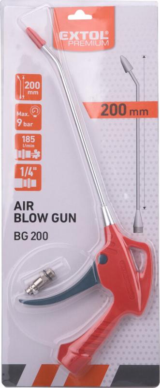 EXTOL PREMIUM Pištoľ ofukovacia 200mm 8865062 1