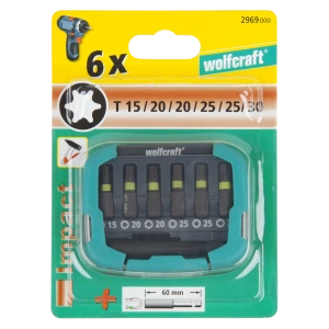 Sada bitov Impact TX (7-dielna) wolfcraft 2969000