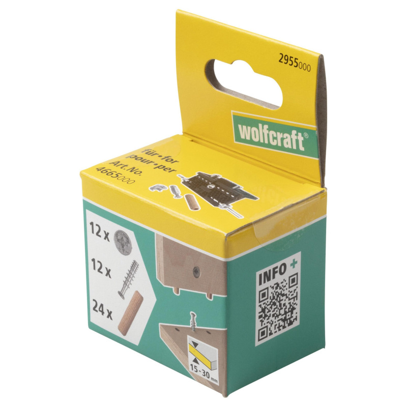 Sada spojovačov pre montáž excentrických spojov (48-dielna) wolfcraft 2955000