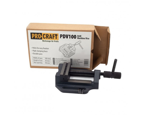 PROCRAFT Zverák k stojanovej vŕtačke 100mm PDV100 3