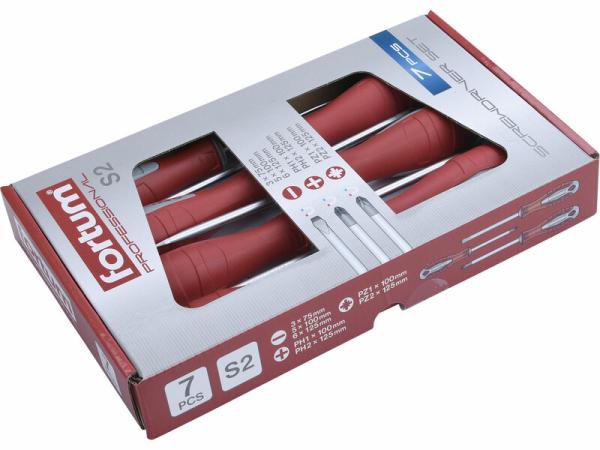 FORTUM 4740930 Skrutkovače magnetické, 7-dielna sada, S2 1