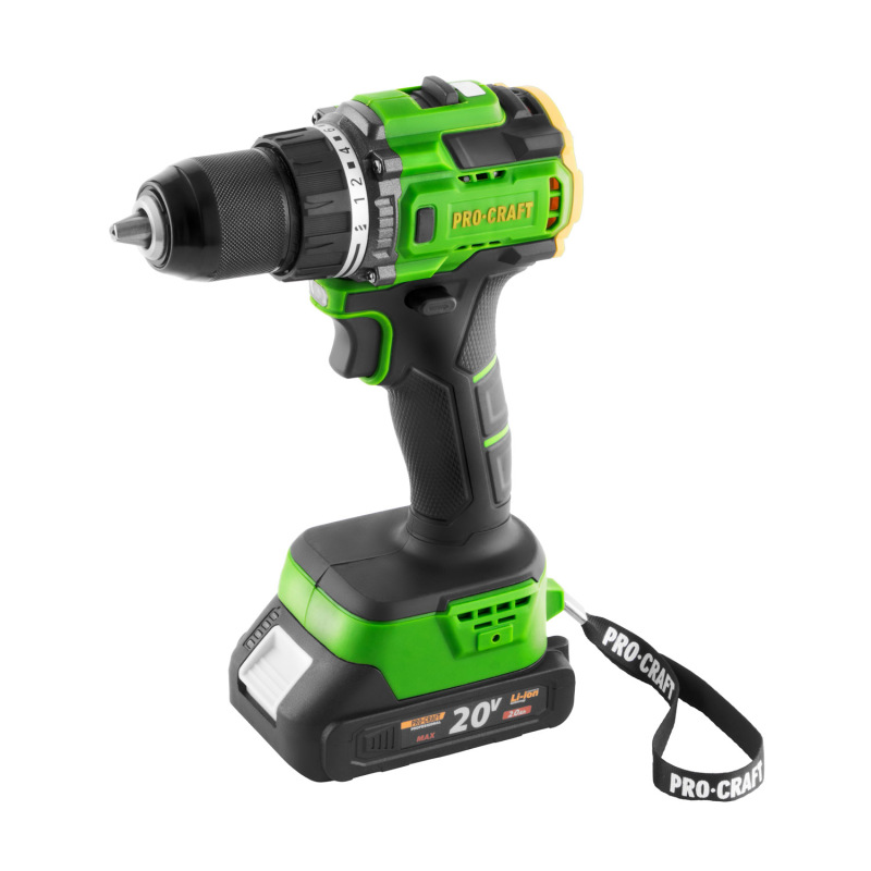 PROCRAFT Aku vŕtací skrutkovač 20V PA18LiH-1B-C 3