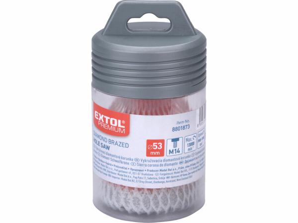 EXTOL PREMIUM Korunka vykružovacia diamantová, Ø 53mm, závit M14 8801873 2