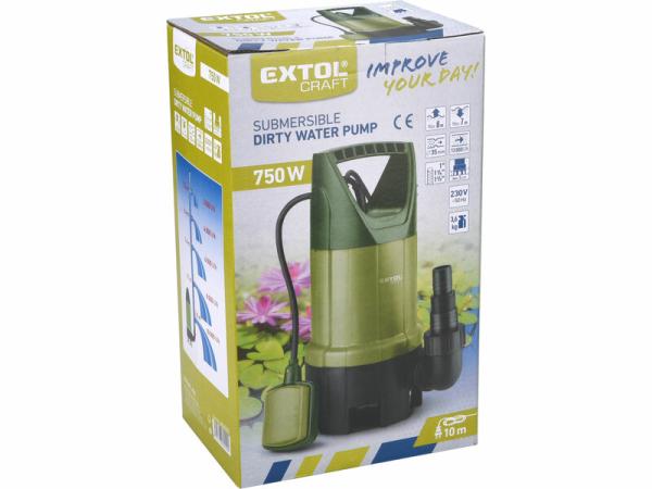 EXTOL CRAFT Čerpadlo ponorné kalové 750W 414142 4