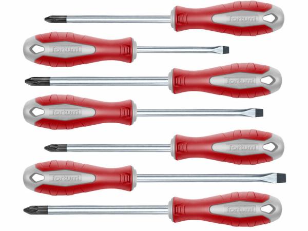 FORTUM 4740930 Skrutkovače magnetické, 7-dielna sada, S2