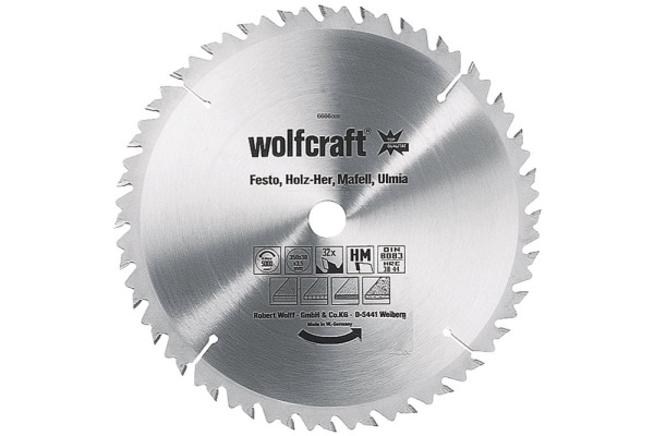 Kotúč pílový HM pre rýchle rezy vyhadzovací zub, Z28 ø 300 x 30 x 3,2mm, wolfcraft 6662000
