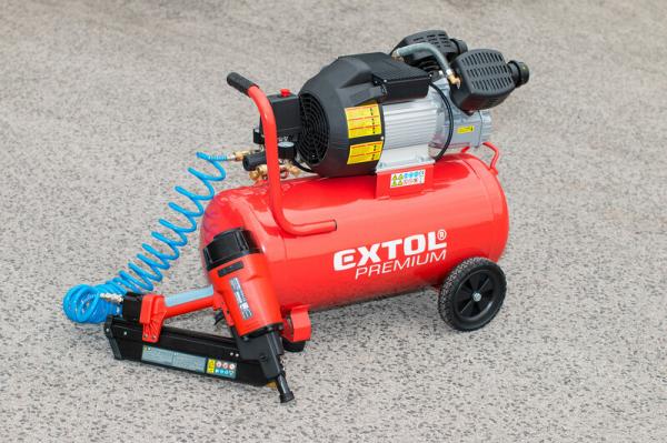 EXTOL PREMIUM 8895320 Kompresor olejový dvojvalcový, príkon 2,2kW, nádoba 50l, max. 8bar 1