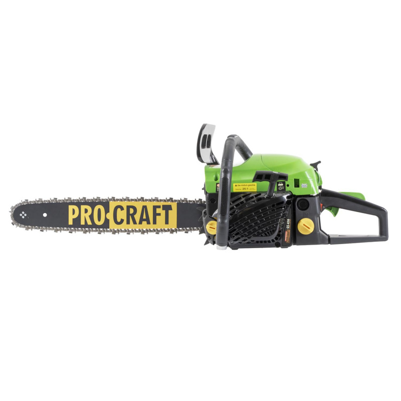 PROCRAFT Benzínová reťazová píla lišta 450mm GS-450 9