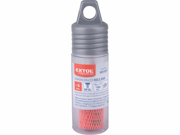 EXTOL PREMIUM Korunka vykružovacia diamantová, O 6mm, závit M14 8801859 2