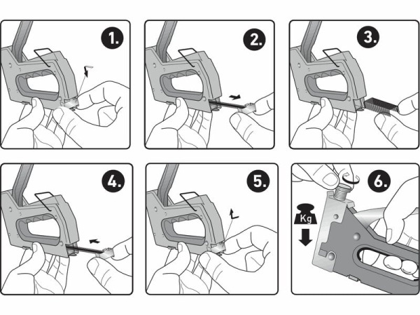 EXTOL CRAFT 9176Pištoľ sponkovacia, hrúbka spony 1,2mm, dĺžka spony 4-14mm 3