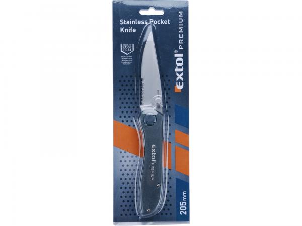 EXTOL PREMIUM Nôž zatvárací s poistkou, 205/116mm 8855120