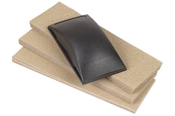 Sada brúsnych papierov + gumový klátik 70 x 130mm (51-dielna) wolfcraft 2898000