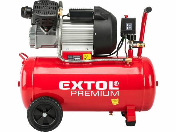 EXTOL PREMIUM 8895320 Kompresor olejový dvojvalcový, príkon 2,2kW, nádoba 50l, max. 8bar 7