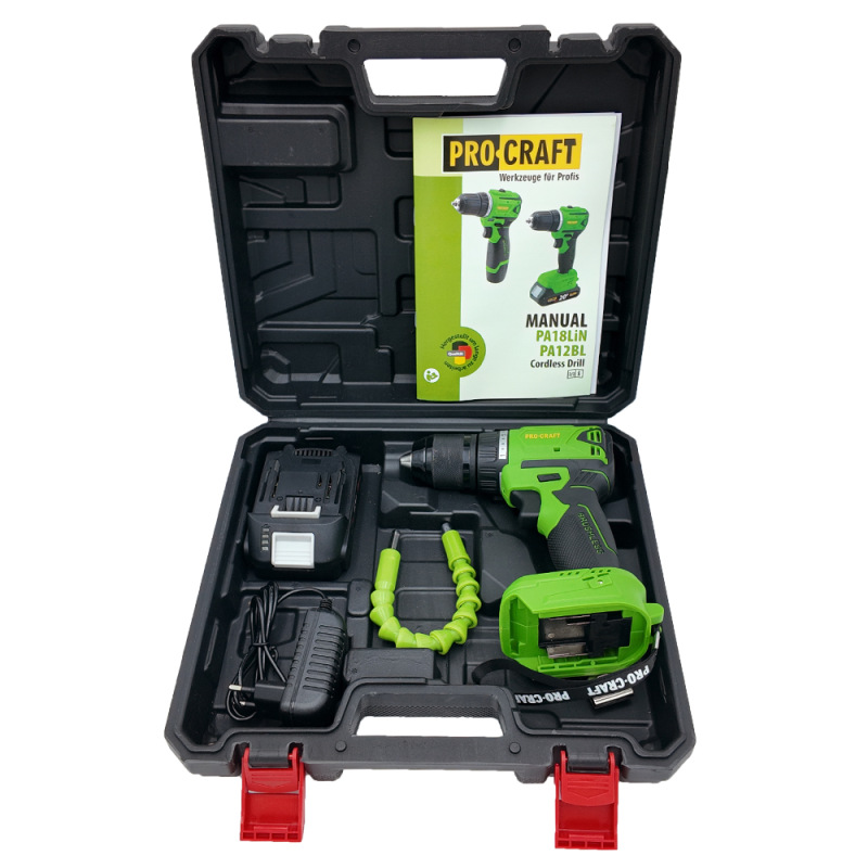 PROCRAFT Akumulátorový skrutkovač 20V PA18LiN 5