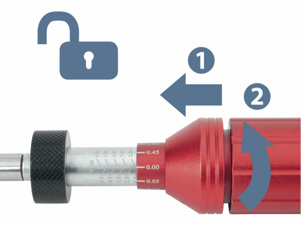 EXTOL PREMIUM Skrutkovač momentový 1/4" štvorhran, 1-6Nm, dĺžka 204mm 8825301 1