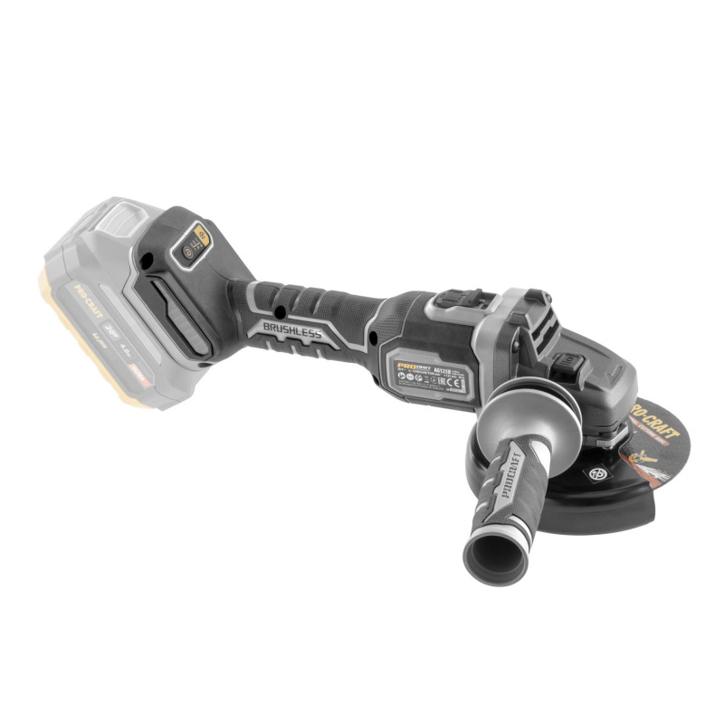 PROCRAFT Aku uhlová brúska Industrial 20V 125mm (bez batérie a nabíjačky) AG125B-BB 10