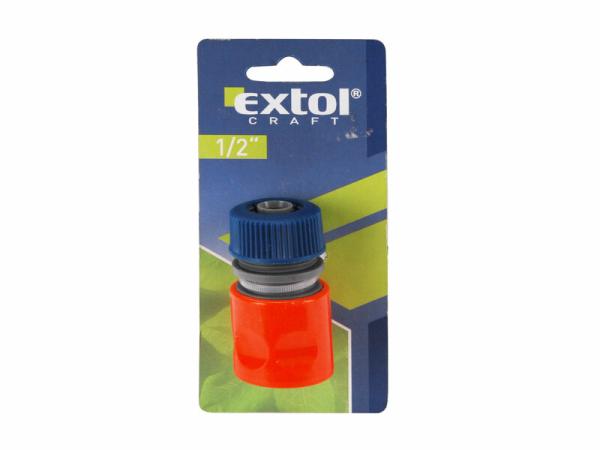 EXTOL CRAFT 70102 Rýchlospojka na hadicu plastová, 1/2", STOP ventil 1