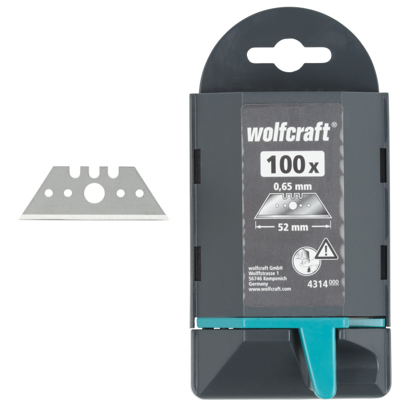 Čepeľ trapézová PRO 0,65 × 52 mm (100ks) wolfcraft 4314000