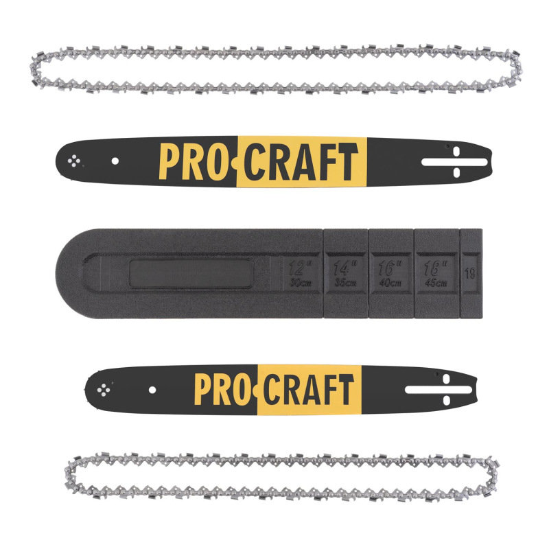 PROCRAFT GS-50/2 Benzínová reťazová píla Výkon (W) 2100, lišta 400/450mm 9