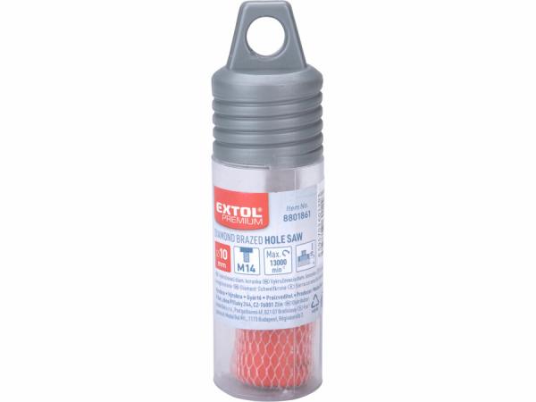 EXTOL PREMIUM Korunka vykružovacia diamantová, Ø 10mm, závit M14 8801861 3