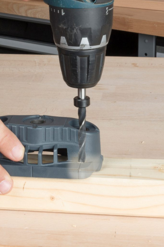 Wolfcraft Vedenie pre Forstnerové vrtáky ø 8,10,12mm, wolfcraft 4686000 3