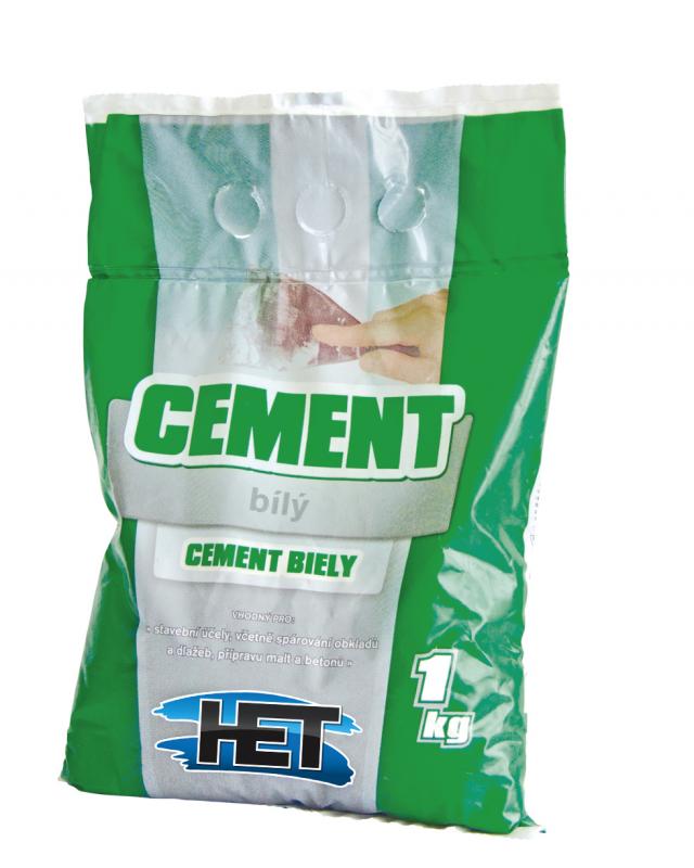 Cement biely 1kg HET