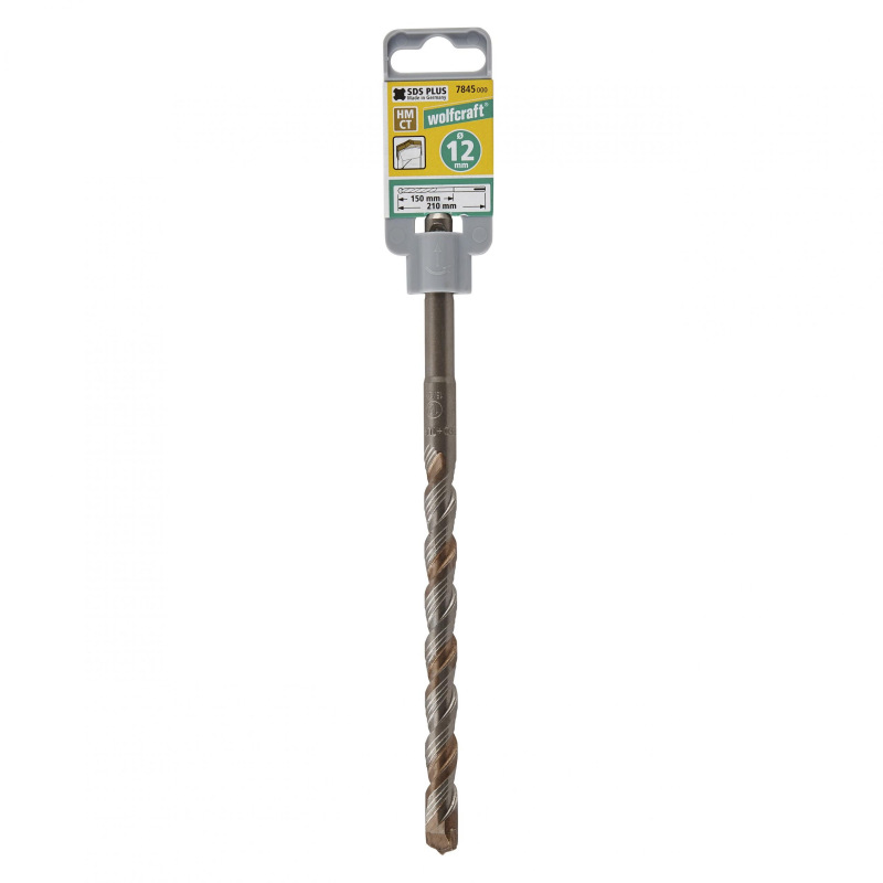 Vrták SDS-plus Profesional HM ø 12mm, L – 210mm, wolfcraft 7845000