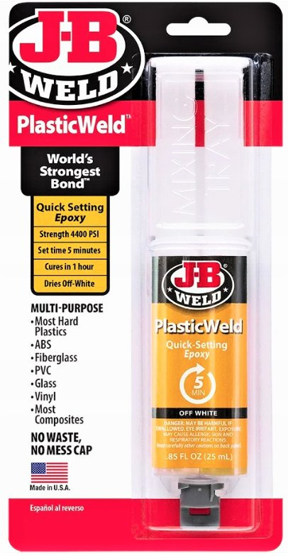 J-B WELD 50132 číre rýchloschnúce epoxidové lepidlo PlasticWeld ( 25ml )