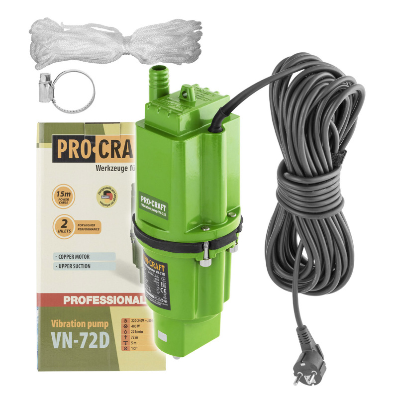 PROCRAFT Vibračné čerpadlo 400W VN-72D