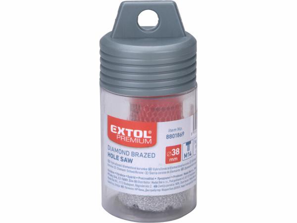 EXTOL PREMIUM Korunka vykružovacia diamantová, Ø 38mm, závit M14 8801869 3