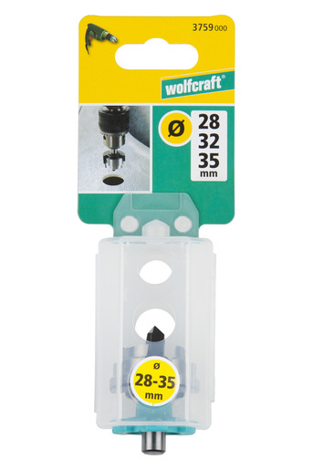 Wolfcraft Vrták stupňovitý na plast so skleneným vláknom, ø 28, 32, 35mm, wolfcraft 3759000 1