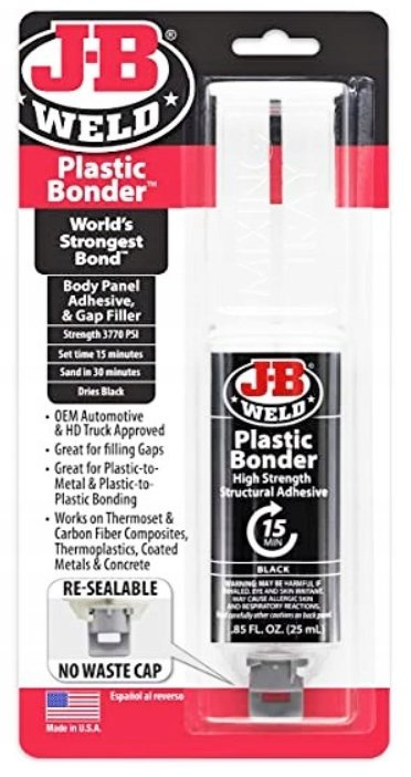 J-B WELD 50139 silné a flexibilné lepidlo na plasty PlasticBonder Black ( 25ml )